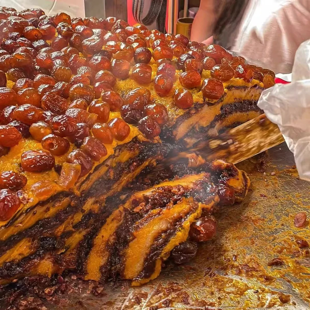 【特产必吃榜】山东临沂特色老式传统手工红糖年糕大黄米糯米年糕