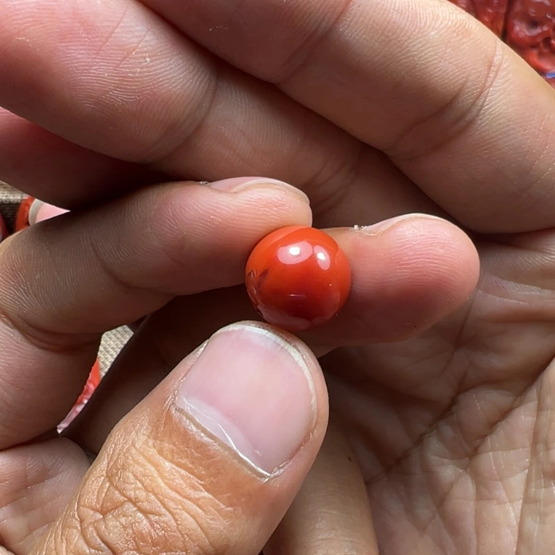 南红玛瑙单珠未镶嵌