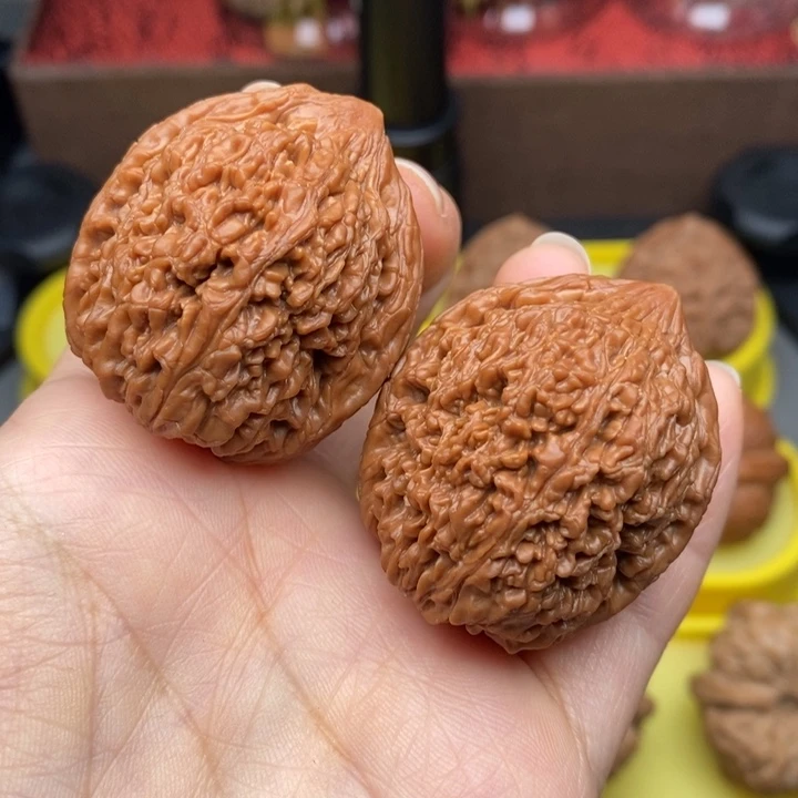 把件文玩核桃蒜头36全品