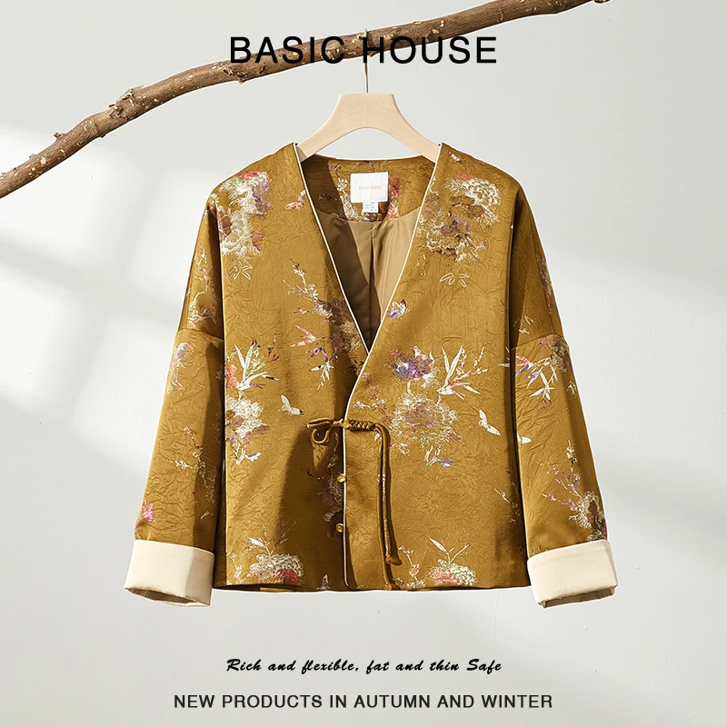 Basic House/百家好春季国潮系列小个子国风外套B1194B53712