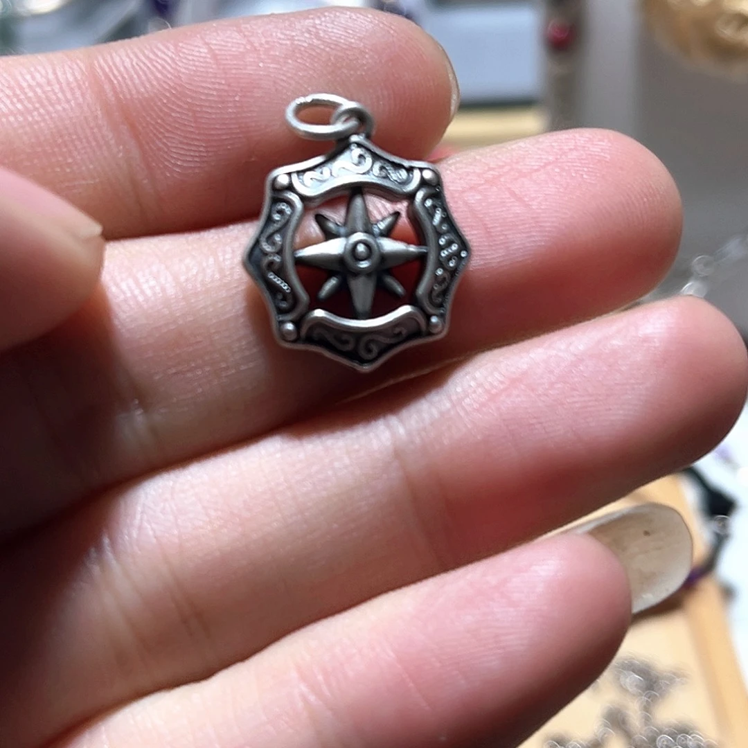 吊坠足银珐琅小吊坠