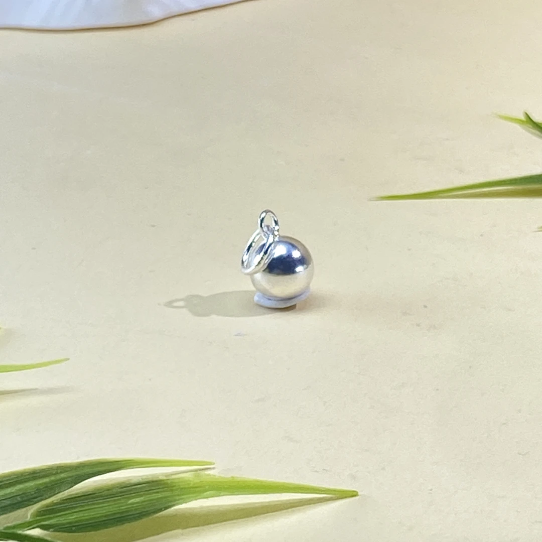 足银银制品 【铭记珠宝】足银圆珠吊坠5-2DM249H171