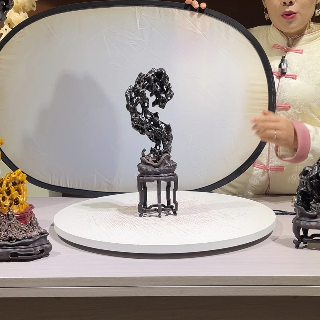 知***意太湖石摆件，高33宽12