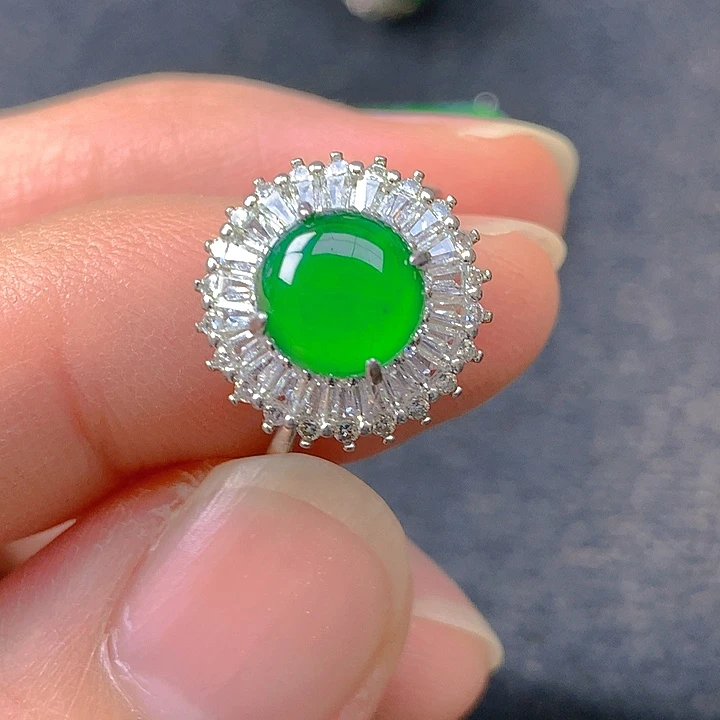 翡翠银S925镶嵌颈饰