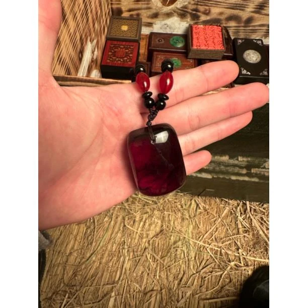 C血珀平安扣精品.血珀平安扣精品.