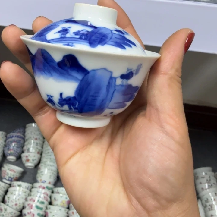 景德镇陶瓷杯子盖碗