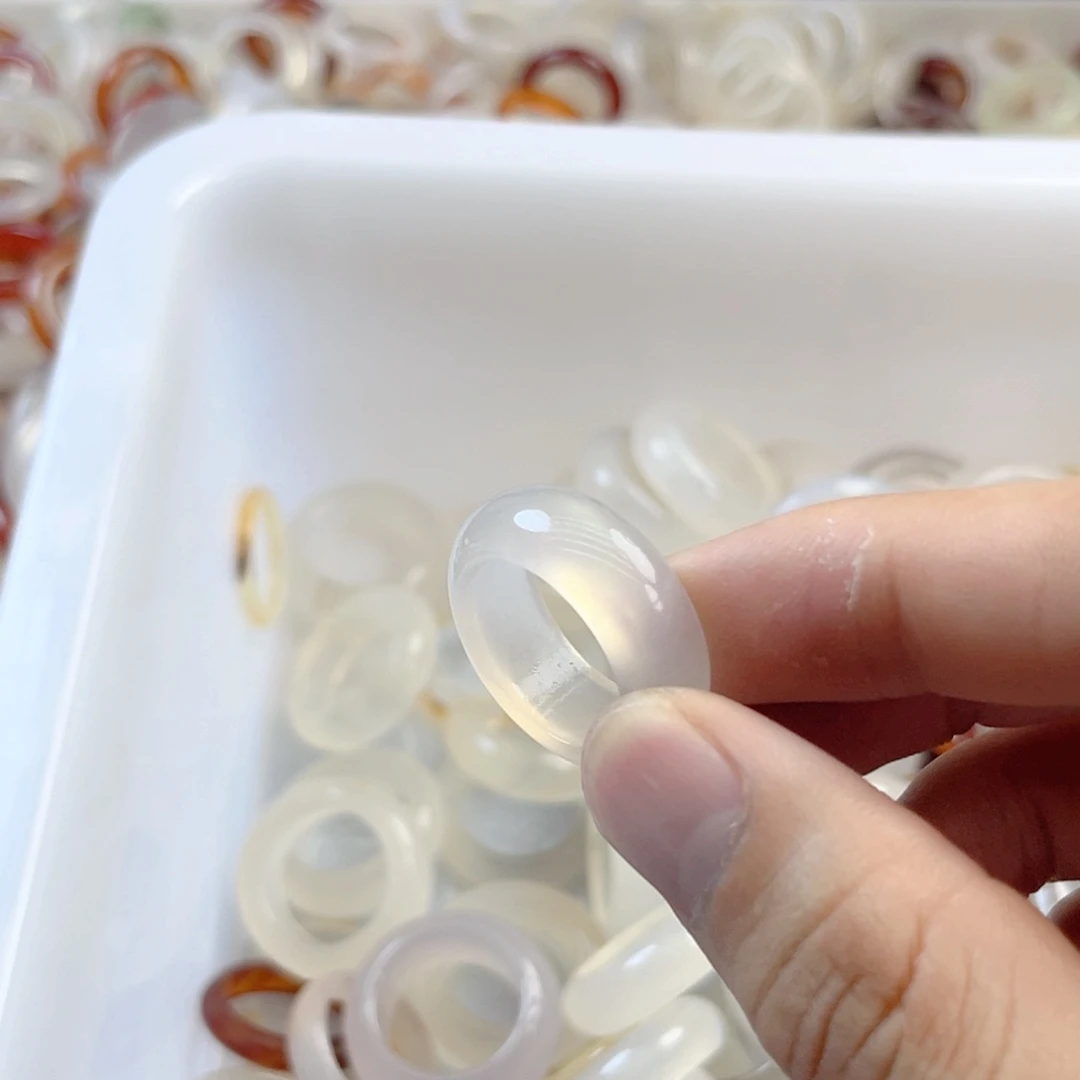 玛瑙/玉髓戒指未镶嵌146