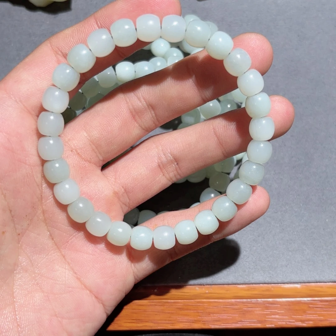 蛇纹石玉手链未镶嵌