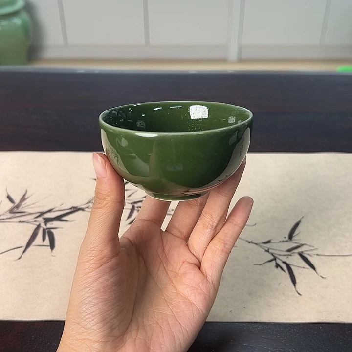 龙泉云间青瓷小米茶器