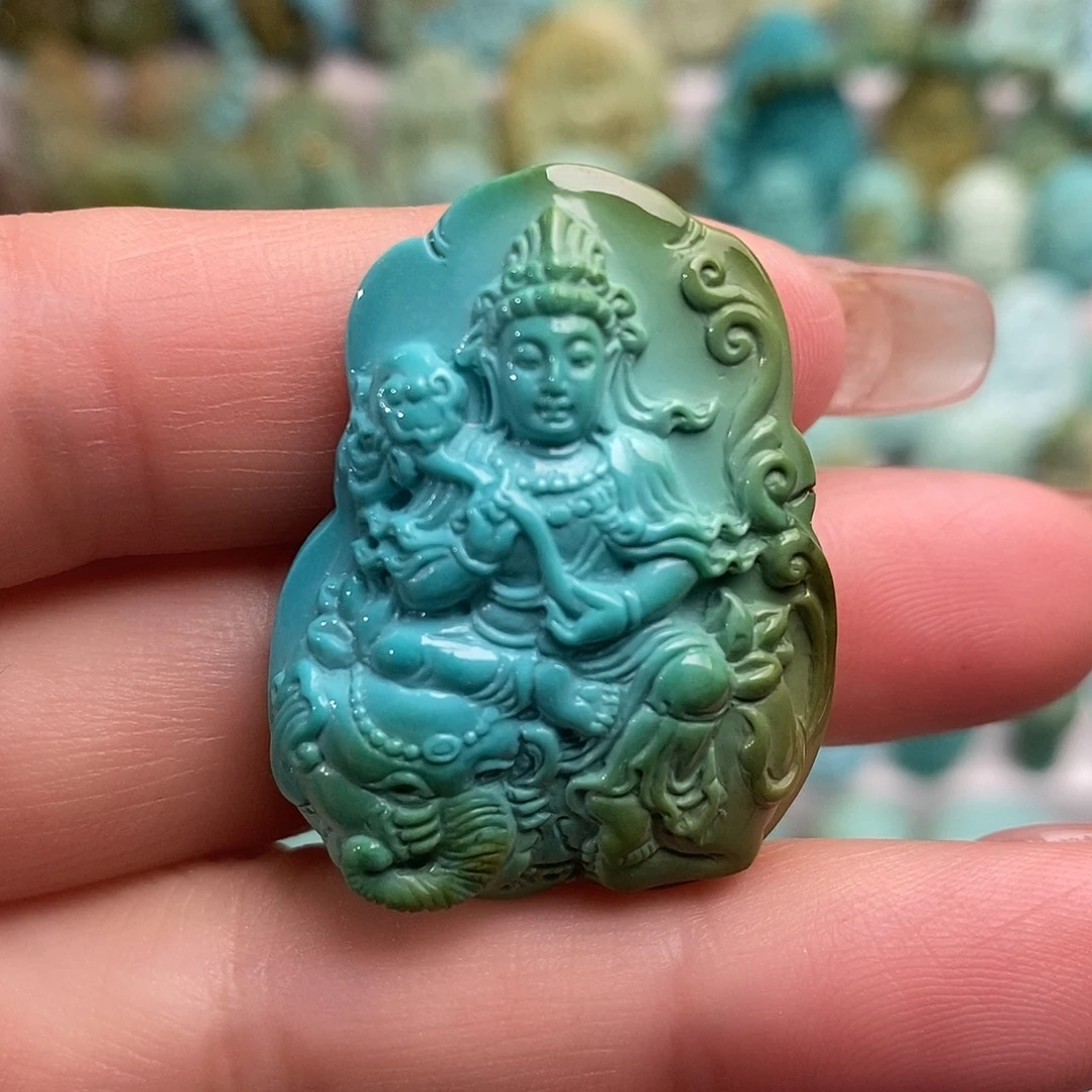 绿松石18K金镶嵌绿松石