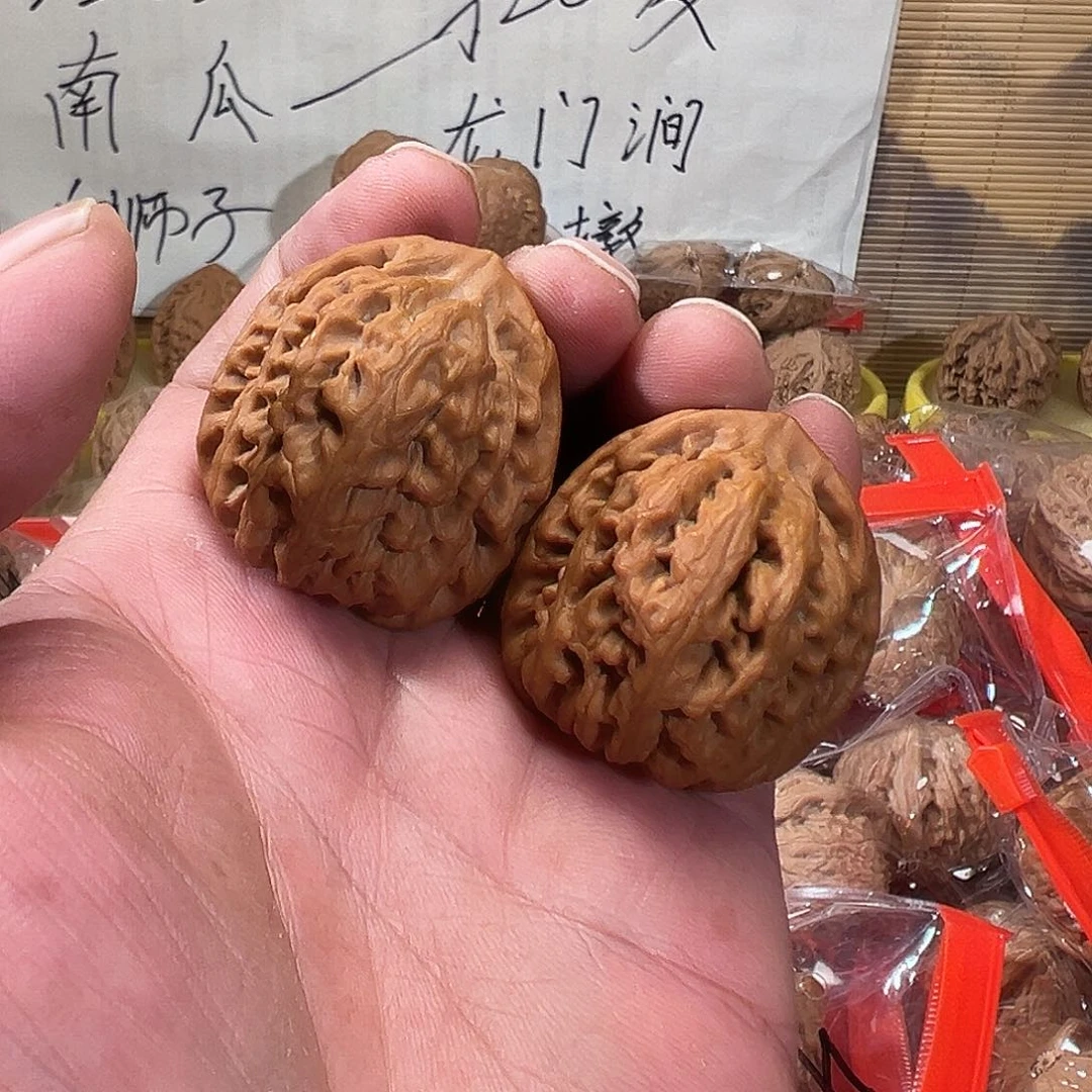 醒***也吊坠文玩核桃红锦鲤