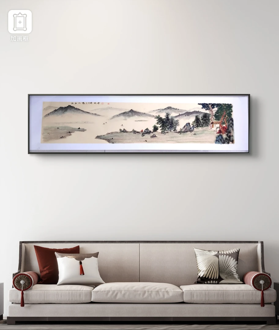 34X138不带框挂画