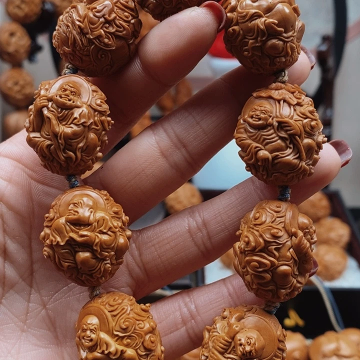 橄榄核手串/手链祥云罗汉2.3