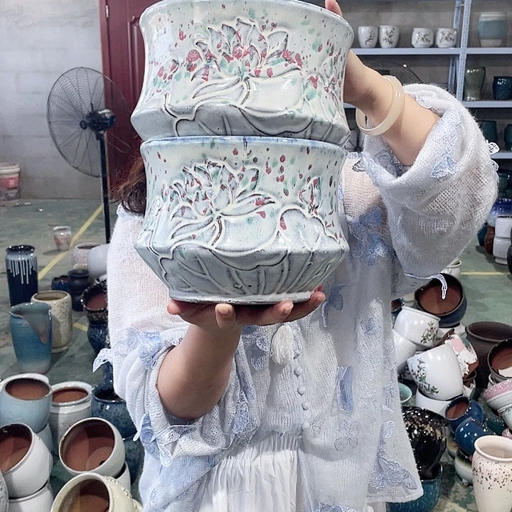 红陶作品高15/20 两个