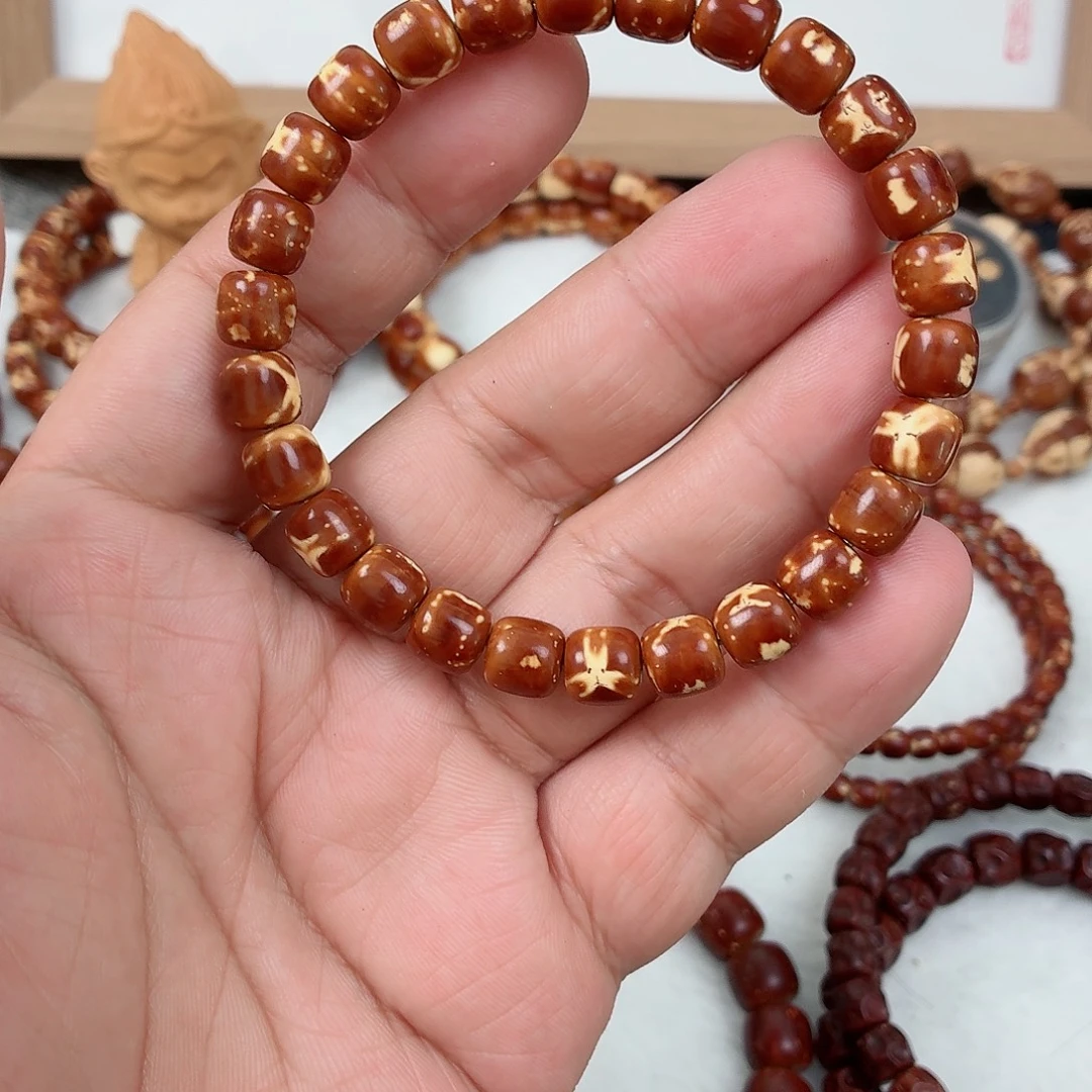 手串紫金鼠火焰纹实心鬼脸