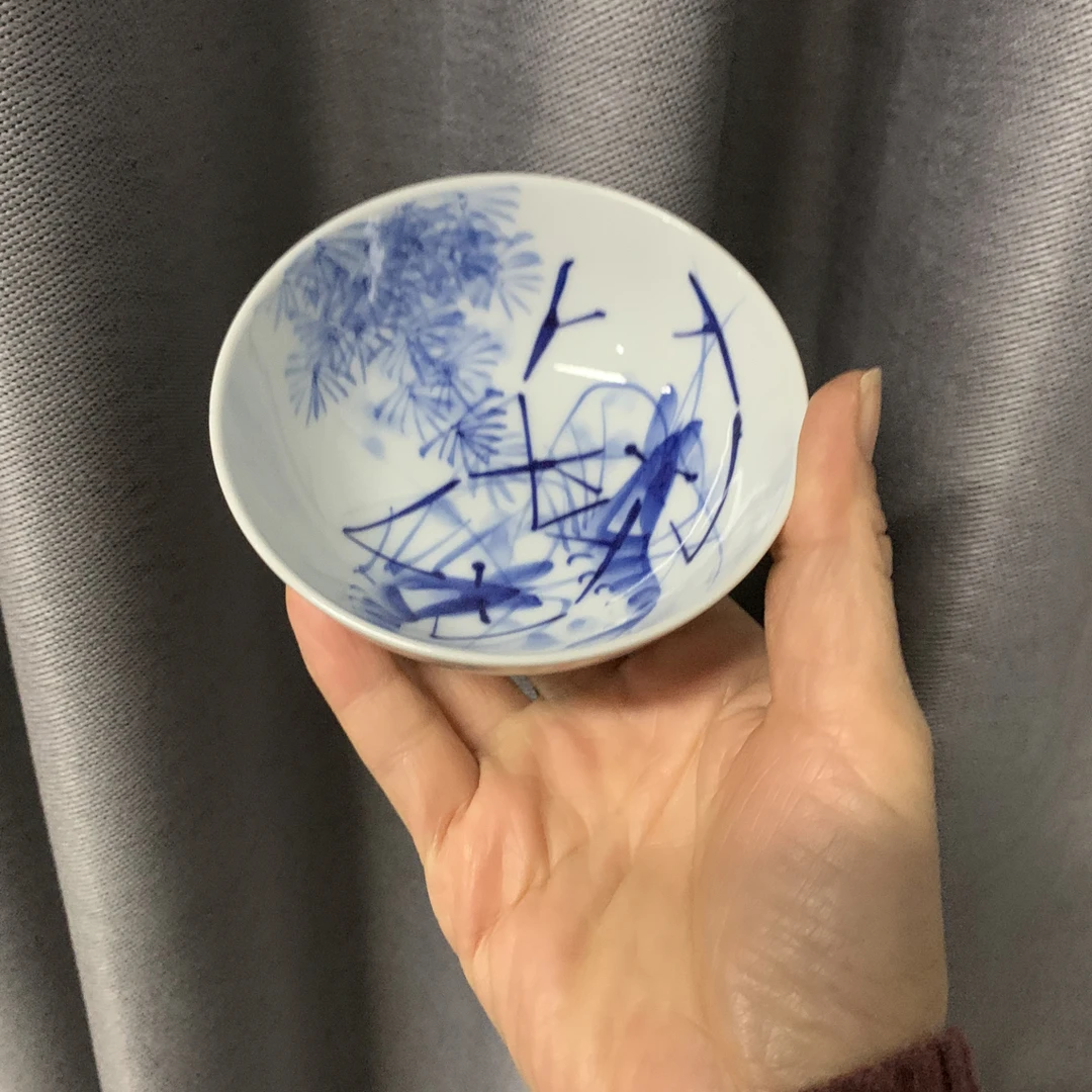 阅贤斋气窑虾普洱杯手杯微瑕