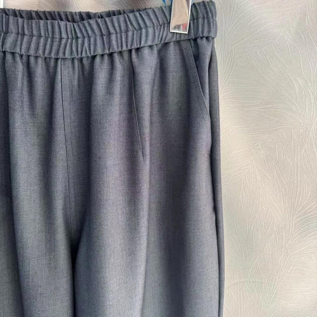 951 气质简约质感高级显瘦百搭高腰宽松9分女阔腿裤