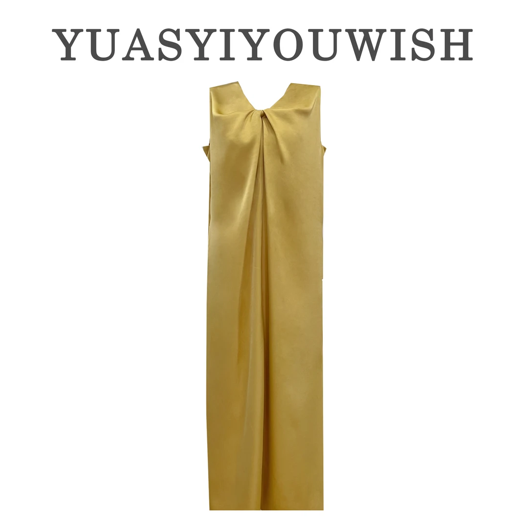 YUASYIYOUWISH[X Y] |“淬炼”设计师版型度假风扭结宽松连衣裙