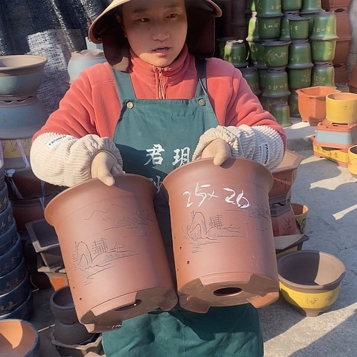 紫砂花盆紫砂花盆