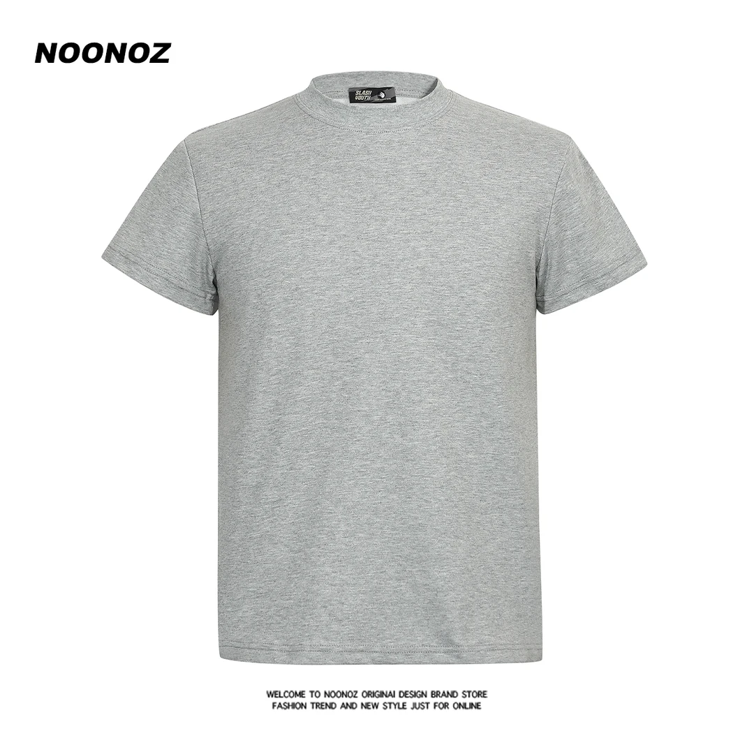 NOONOZ百搭T恤男短袖美式潮牌夏季透气纯色简约cleanfit圆领上衣