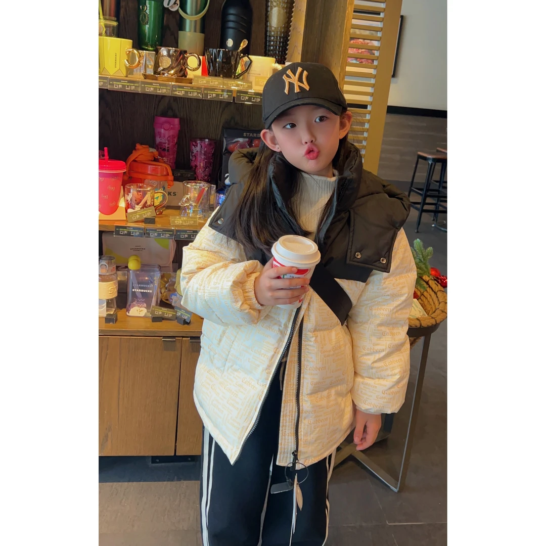 泡妈童装  2023冬季儿童男童女童休闲羽绒服065