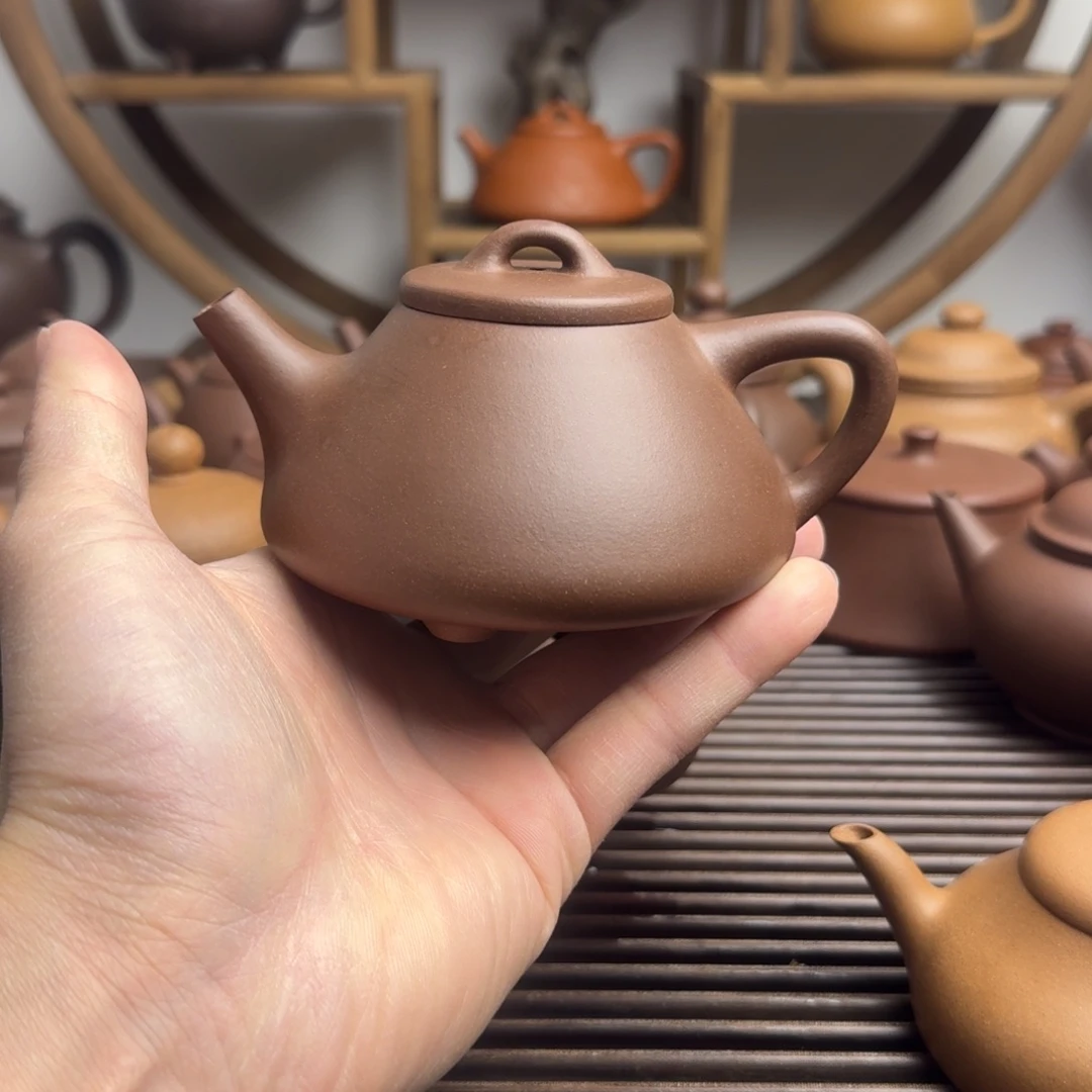 紫砂茶壶子冶石瓢200cc台西嫩底槽清