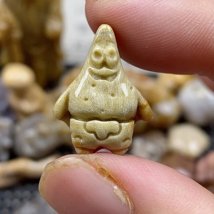 颈饰未镶嵌硅化珊瑚（珊瑚玉）小