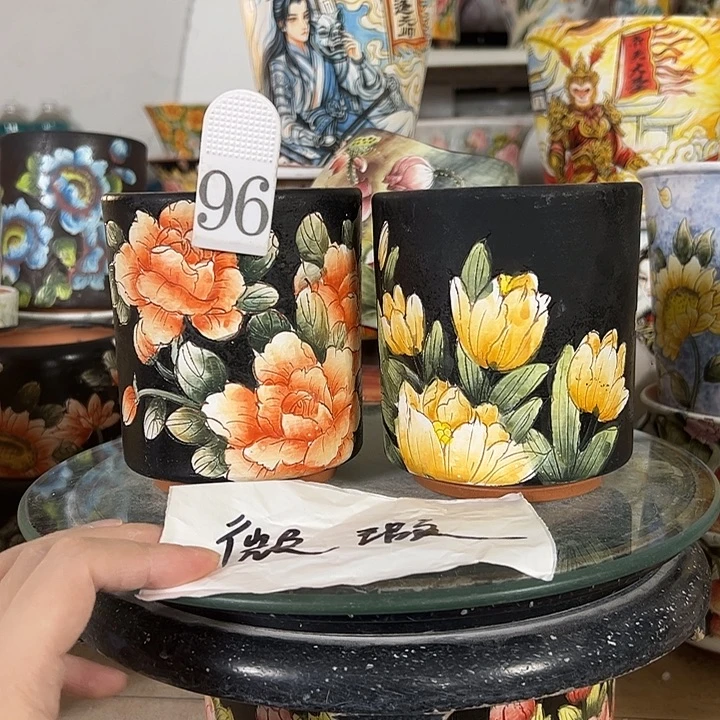 景德镇手绘花盆最高性价比厂家
