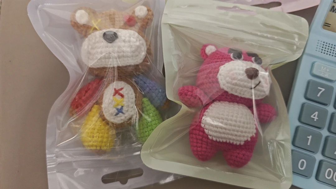 手工钩织才没想钥匙扣包包挂件