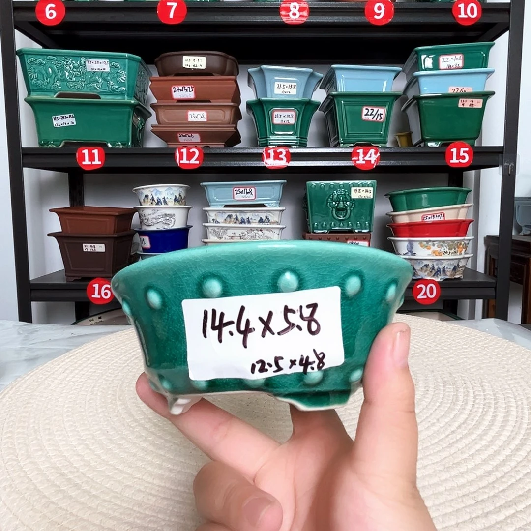 宜兴紫砂花盆直播间