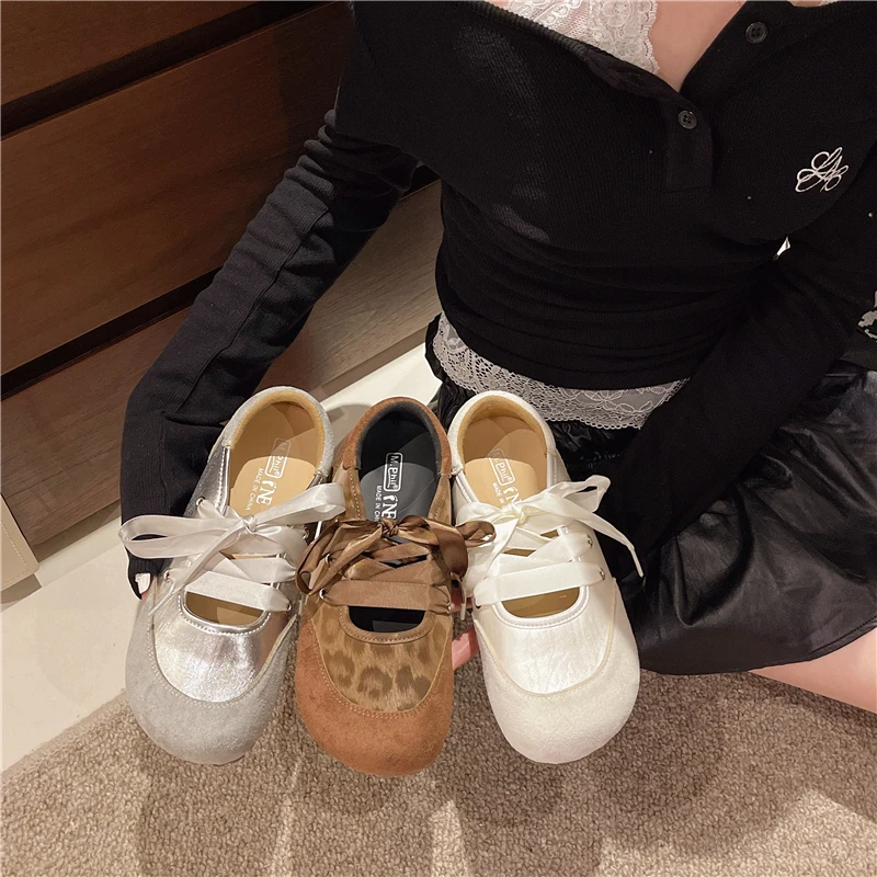 复古芭蕾风勃肯女年夏季绑带鞋子女款鞋子女ins潮牌百搭