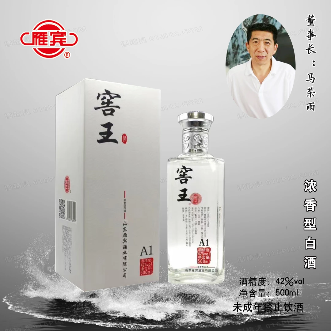 雁宾42°窖王（A1）高档浓香型白酒42°500ml×2瓶