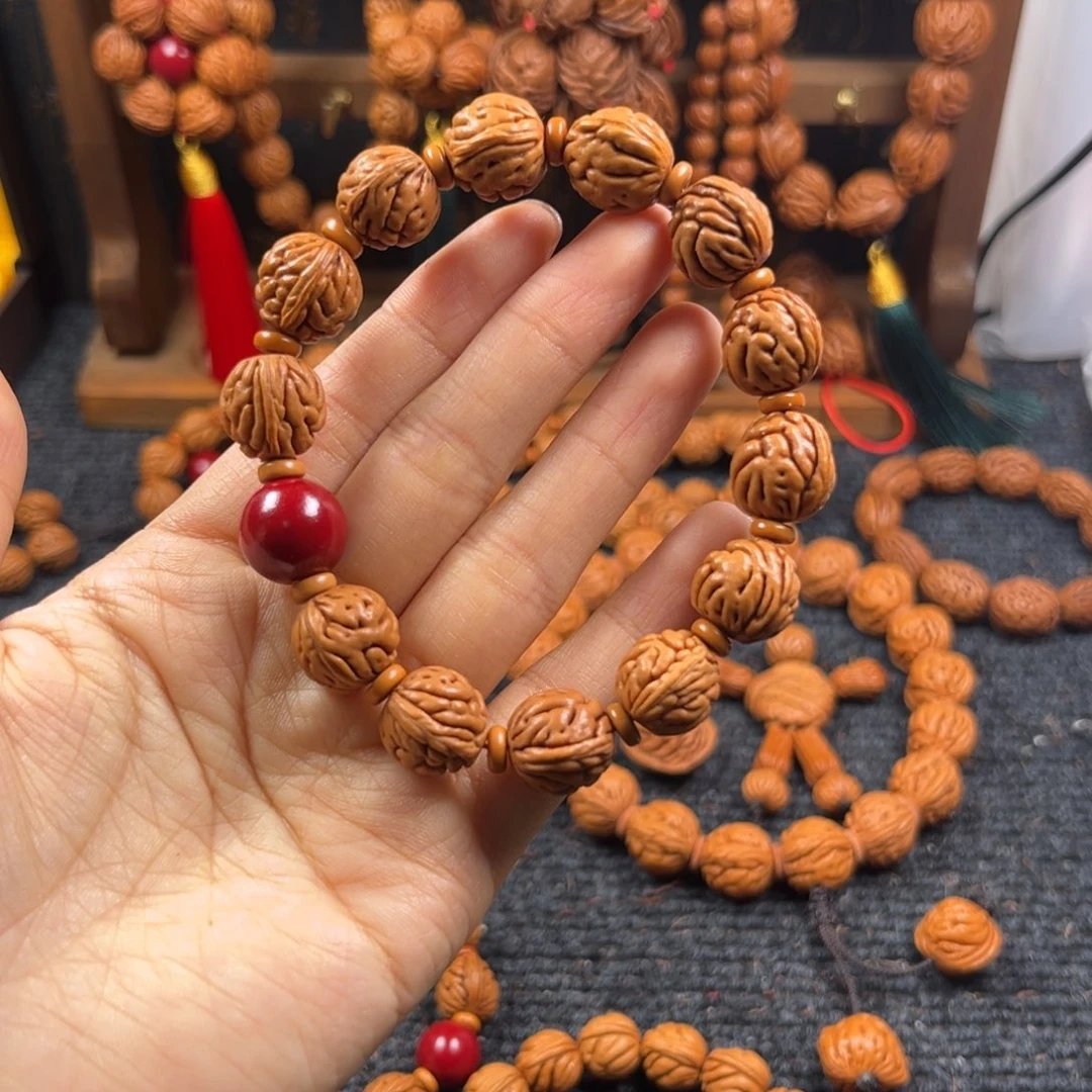 南***梦桃核吊坠桃枭手串L6