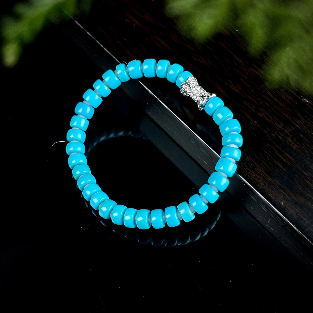 【灵熙专属】安曼博【松风幕语】绿松美松直切手链 约6mm XZ0132BZ