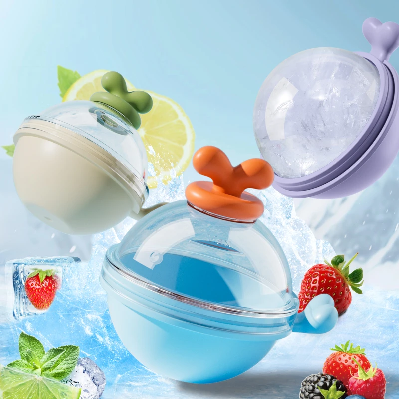 大冰球模具冰球制冰器大号圆形冰格模具家用自制冰盒网红制冰神器