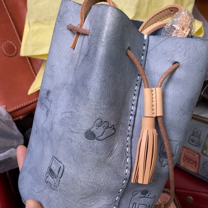 头层牛皮单肩包包