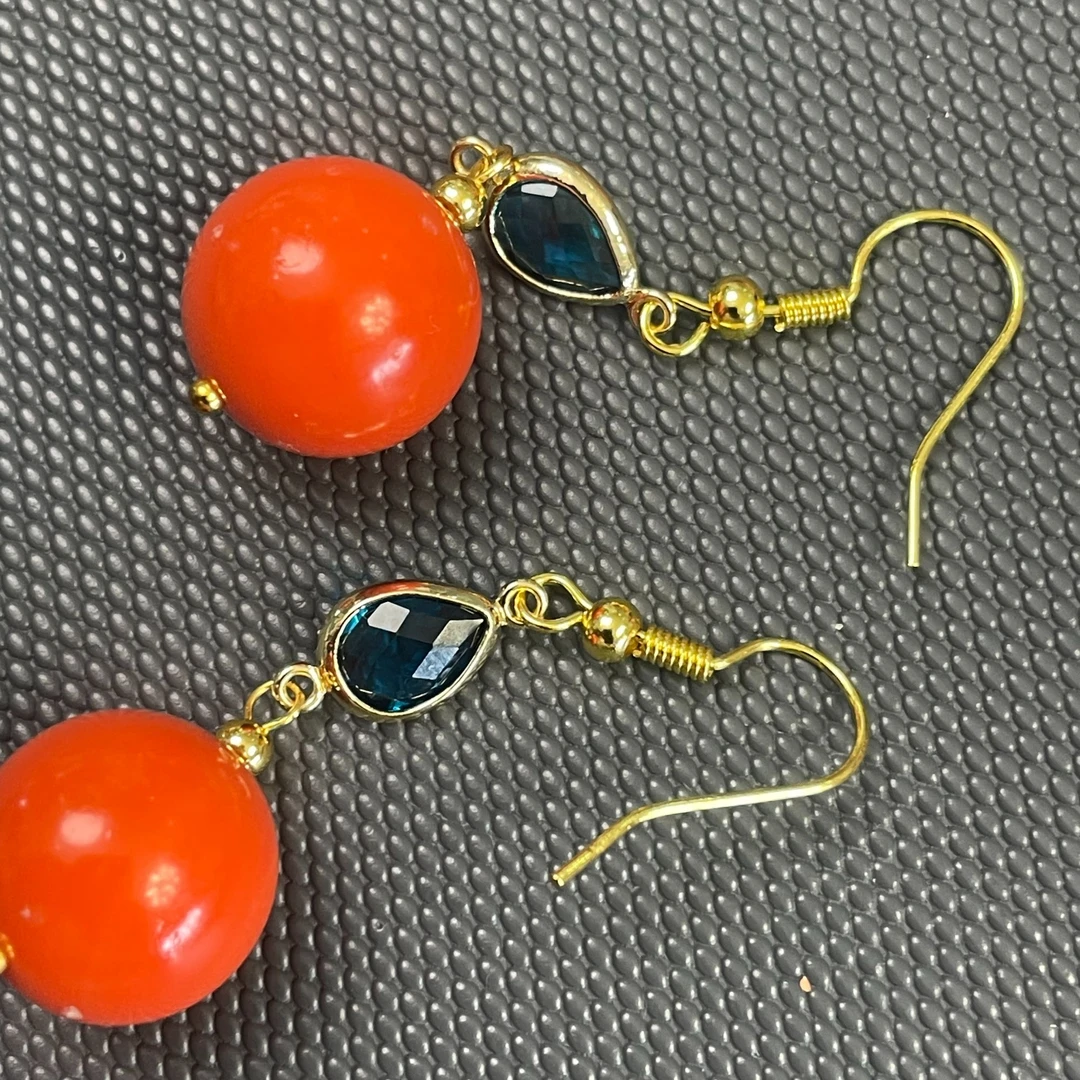 非金属珐琅耳饰 沫沫 老型 耳坠 1.4