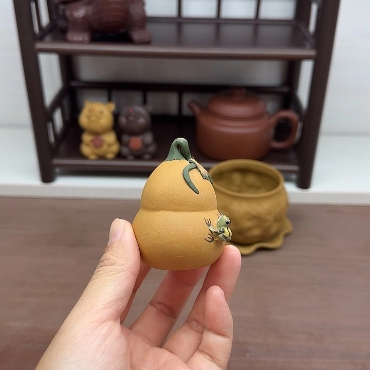 段泥茶案喷水茶宠