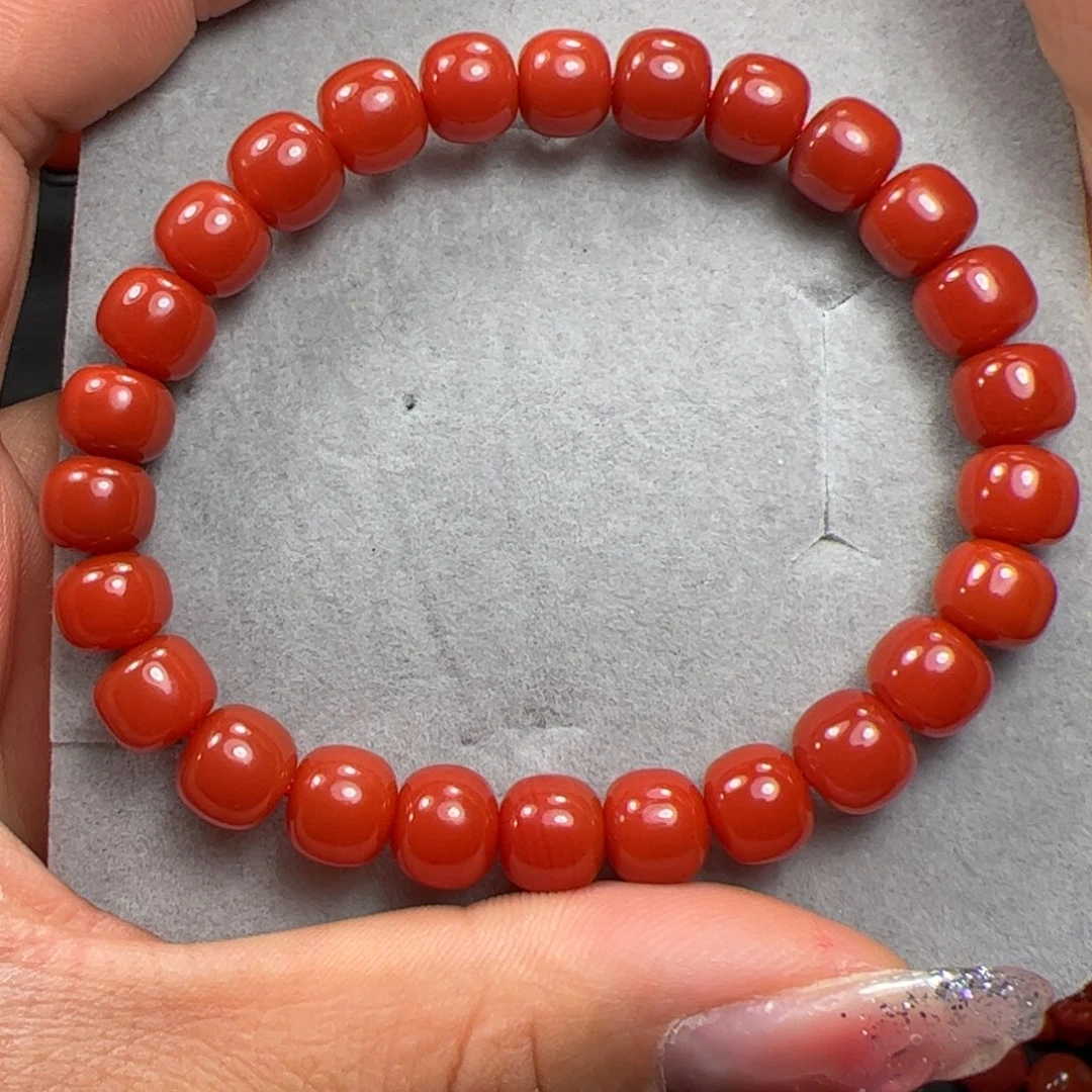 南红玛瑙手串未镶嵌老*?