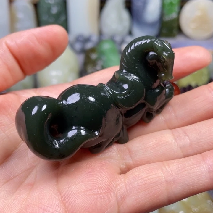 薛***）和田玉未镶嵌挂件