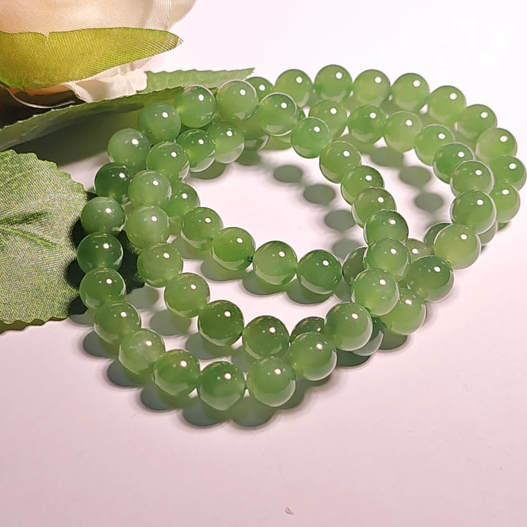 【书记甄选】天然和田玉单圈手链 多样式发一件 约7mm SS5437