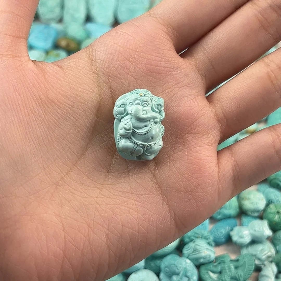 绿松石未镶嵌吊坠(不含链)