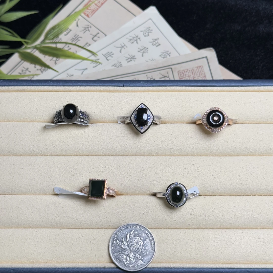 思懿珠宝 18k墨翠戒指-5800-1-MN-多样性发一