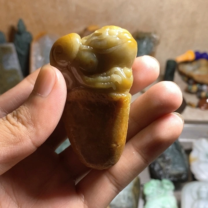 未镶嵌定制翡翠金蟾