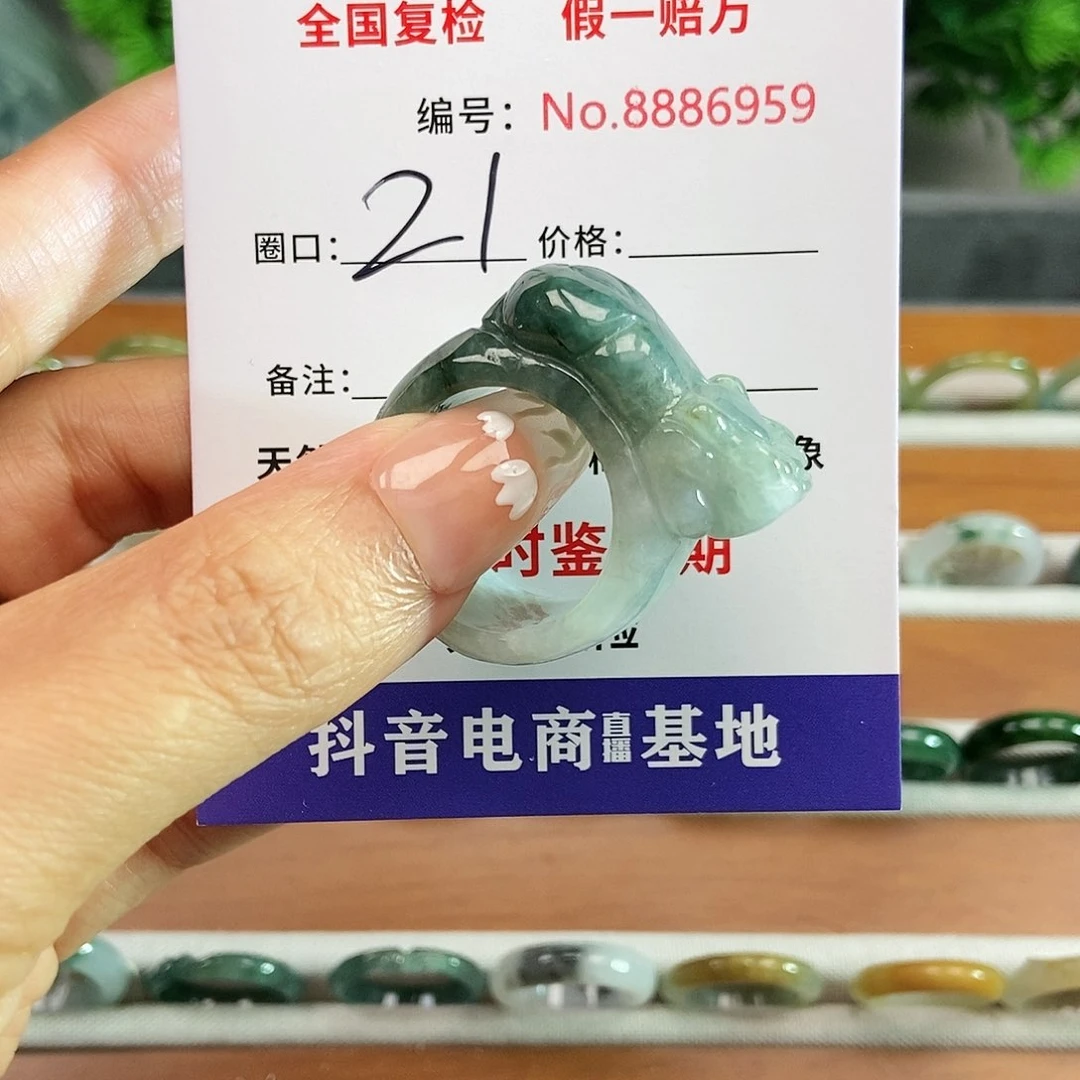 翡翠戒圈未镶嵌6959......