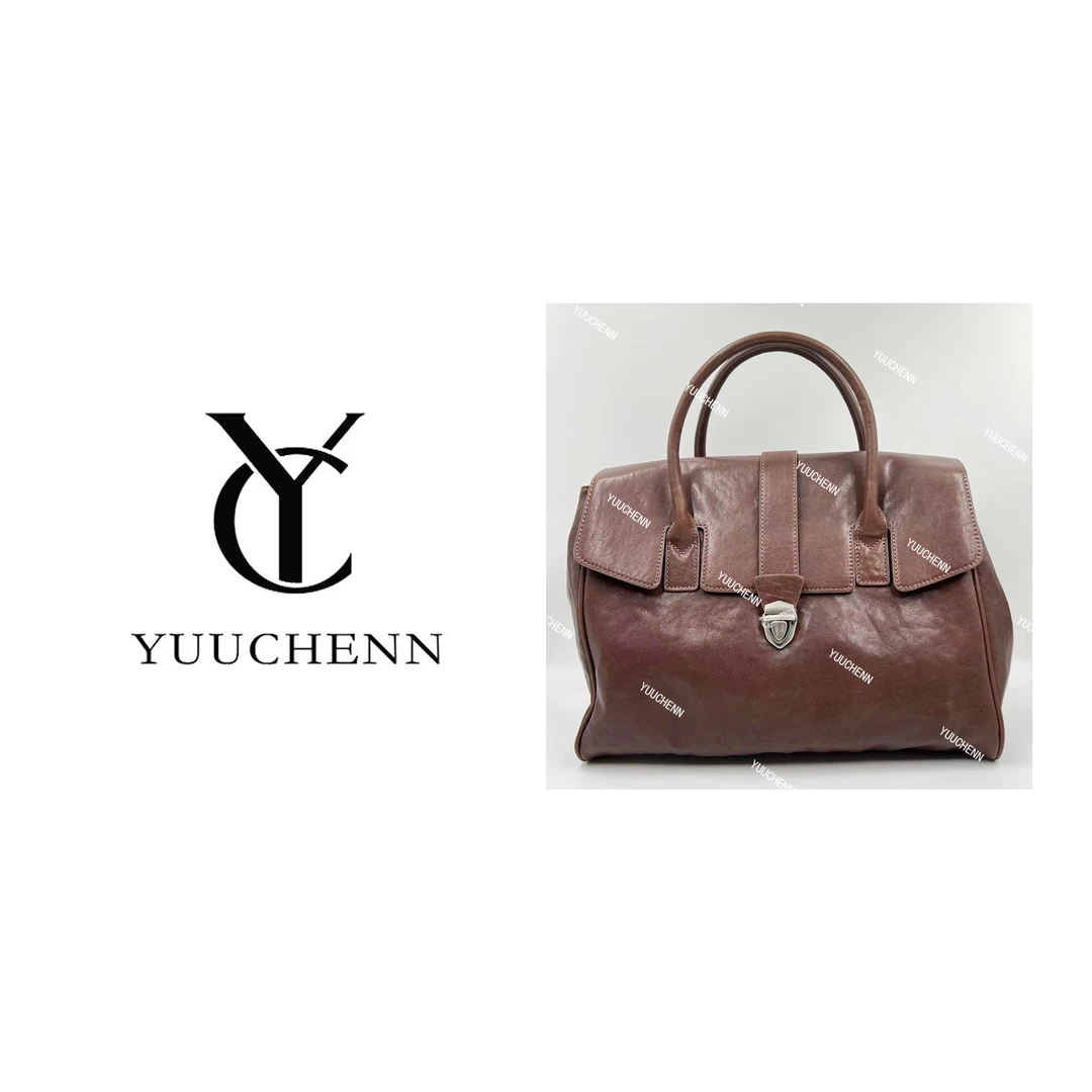 YUUCHENN/36cm原创设计高定真皮包 HH4034