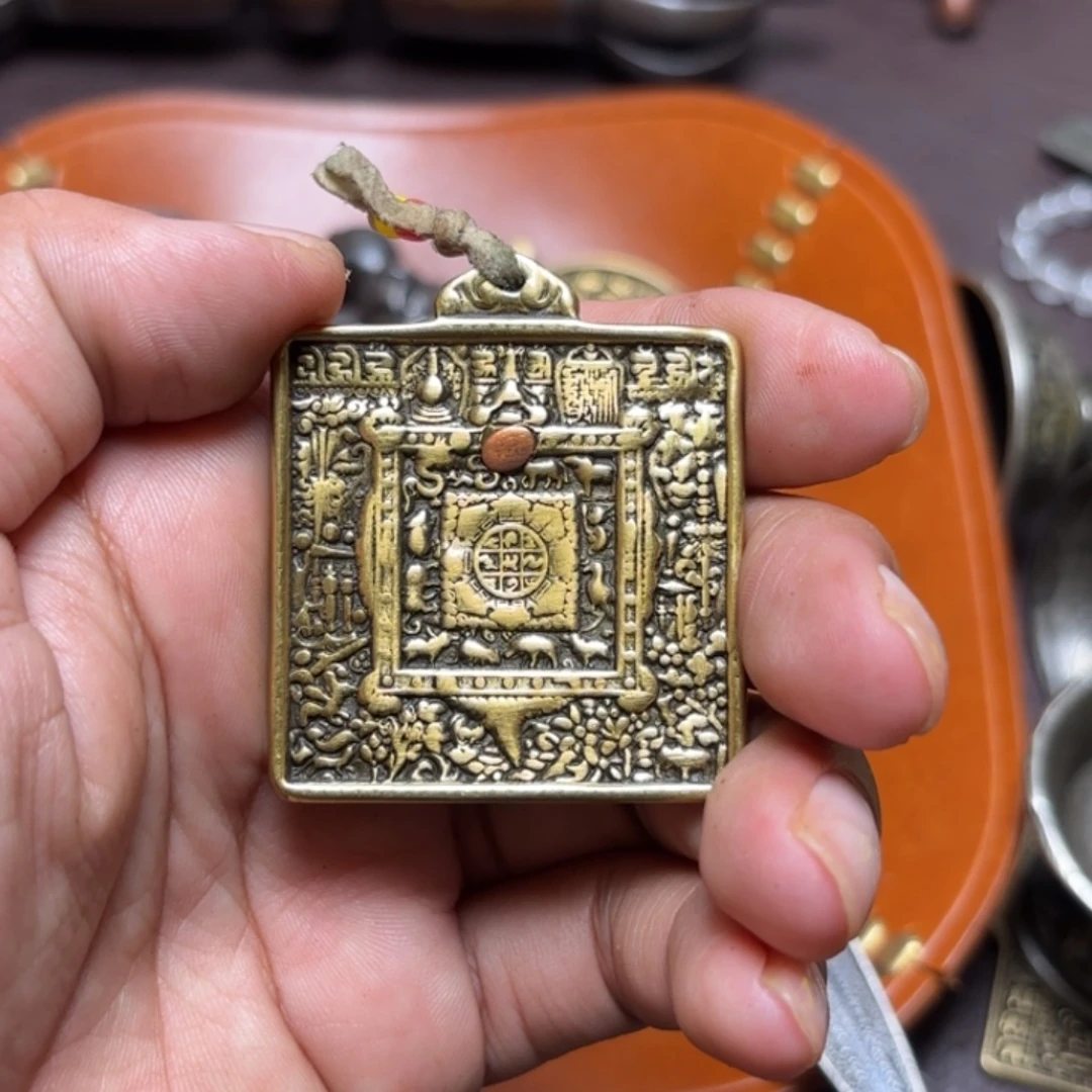 铜星月菩提吊坠项链
