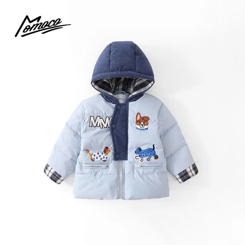 MOMOCO童装冬季儿童卡通刺绣90鸭绒羽绒服75480102007
