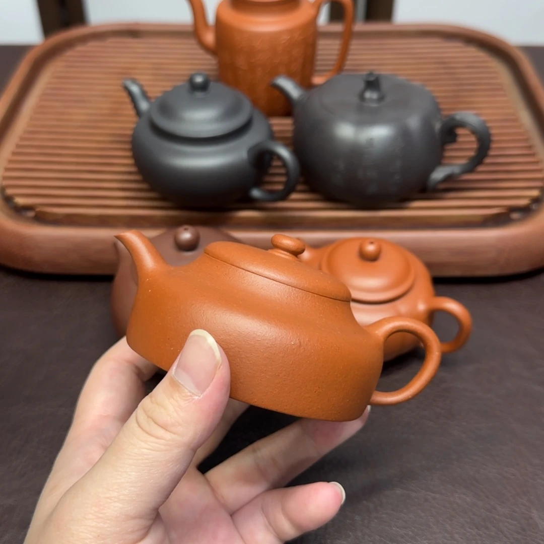 茶壶紫砂宝山红泥汲泉