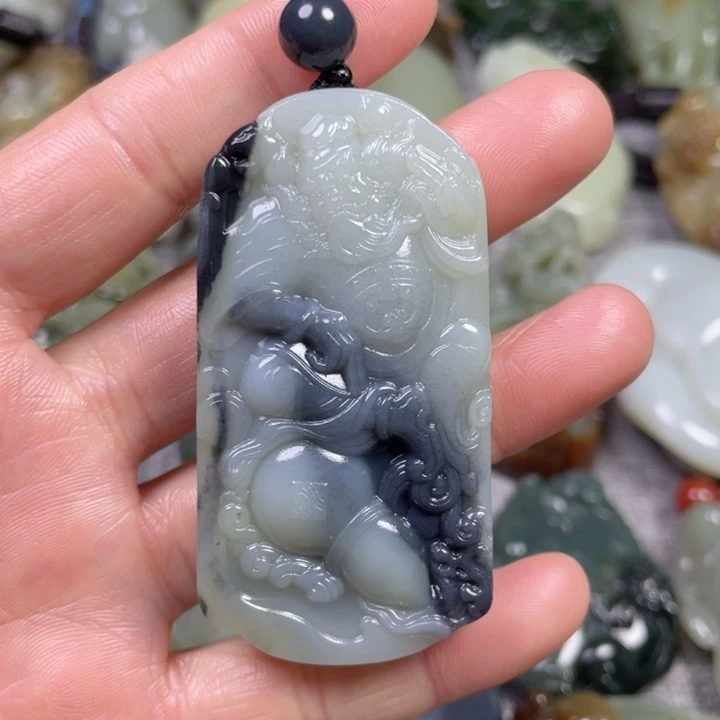 和田玉未镶嵌挂件